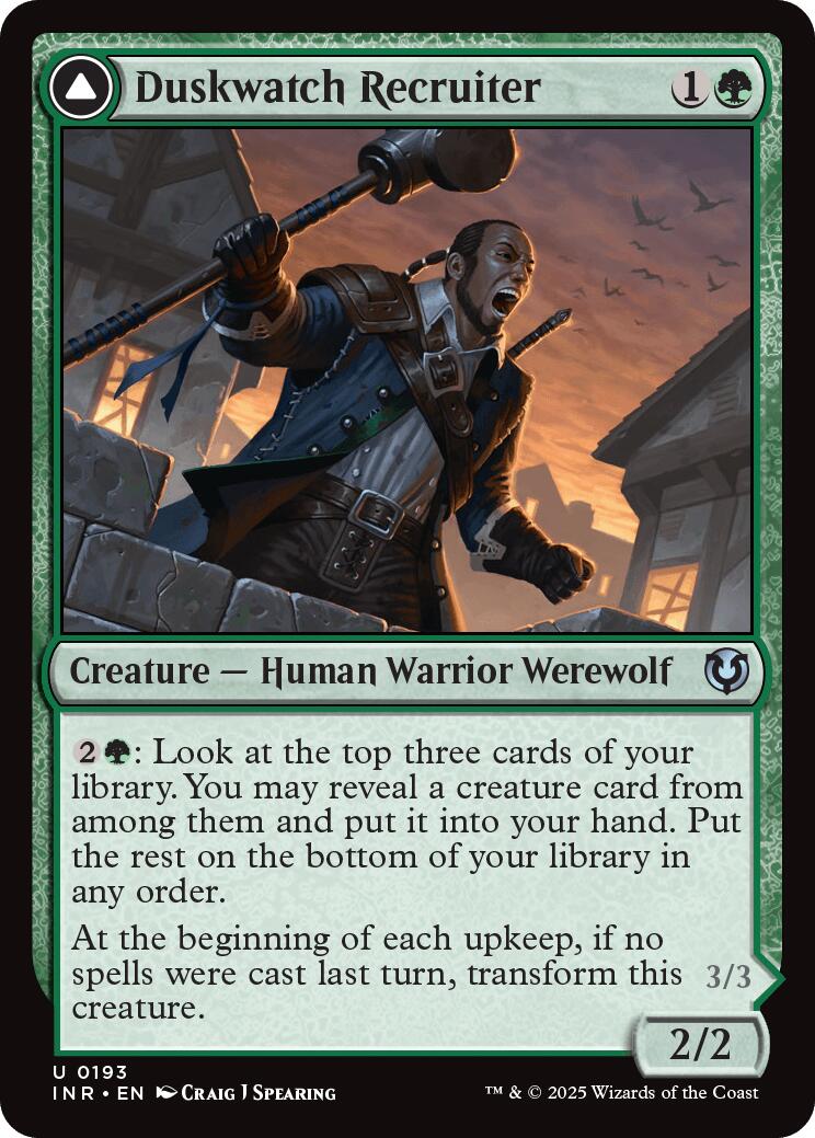 Duskwatch Recruiter // Krallenhorde Howler [Innistrad Remastered] Foil