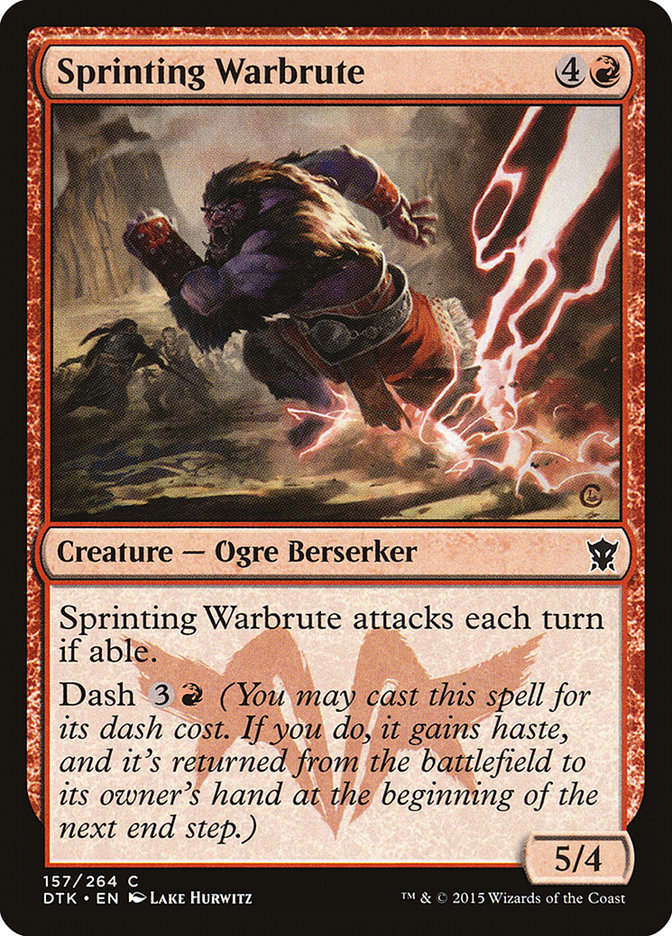 Sprinting Warbrute [Dragons of Tarkir] Foil