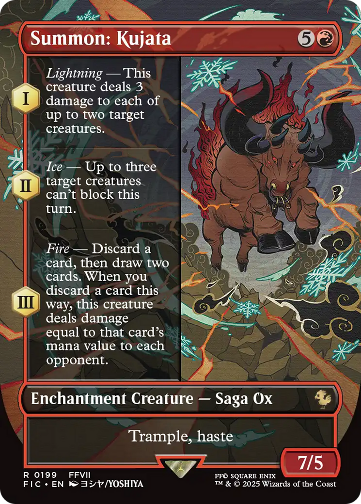 Summon: Kujata (Borderless) [FINAL FANTASY Commander] Foil