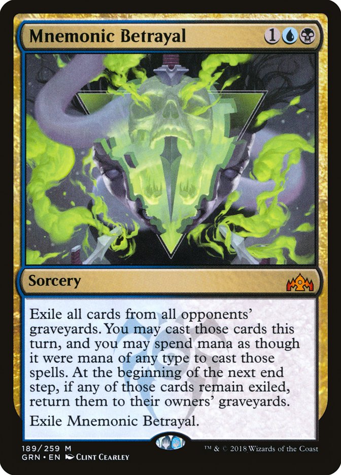 Mnemonic Betrayal [Guilds of Ravnica] Foil