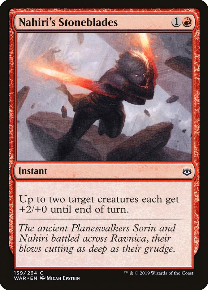 Nahiri's Stoneblades [War of the Spark] Foil