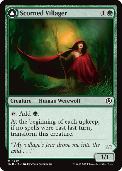 Scorned Villager // Scrounged Scythe [Innistrad Remastered] Foil