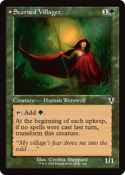 Scorned Villager // Scrounged Scythe (Retro Frame) [Innistrad Remastered] Foil