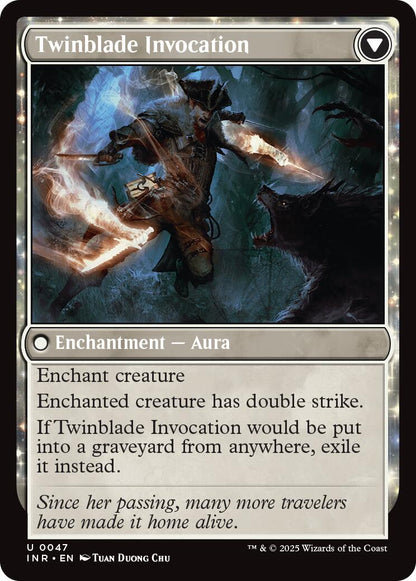 Twinblade Geist // Twinblade Invocation [Innistrad Remastered] Foil