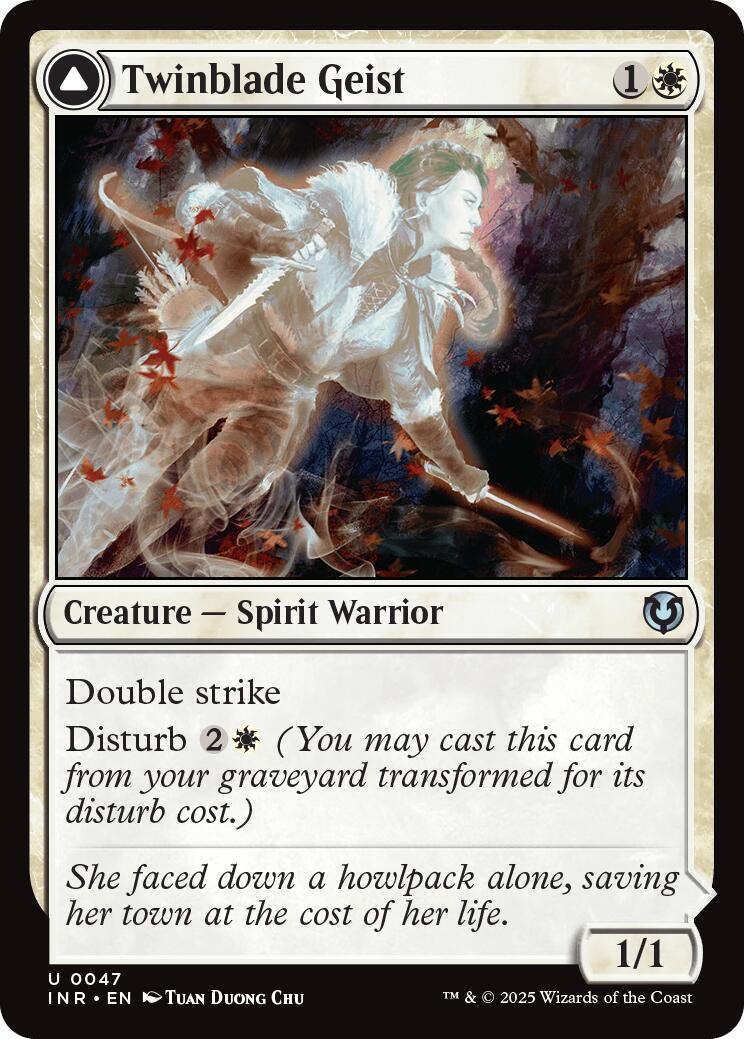 Twinblade Geist // Twinblade Invocation [Innistrad Remastered] Foil