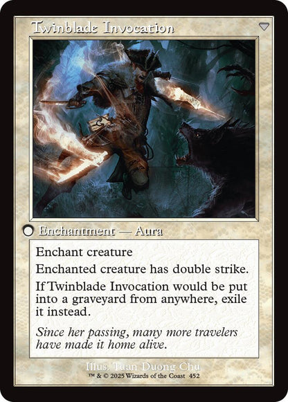 Twinblade Geist // Twinblade Invocation (Retro Frame) [Innistrad Remastered] Foil