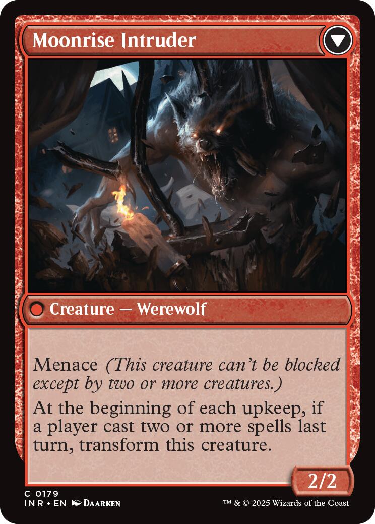 Village Messenger // Moonrise Intruder [Innistrad Remastered] Foil