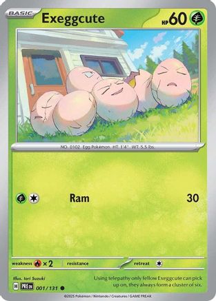 Exeggcute (001/131) [Scarlet & Violet: Prismatic Evolutions] Reverse Holofoil