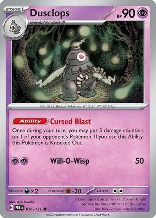 Dusclops (036/131) [Scarlet & Violet: Prismatic Evolutions] Reverse Holofoil