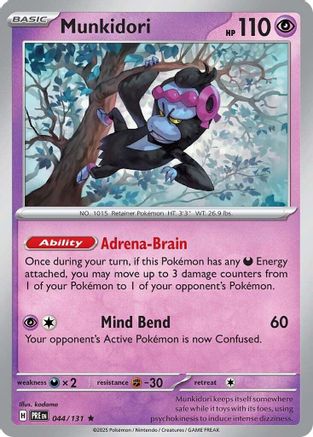 Munkidori (044/131) [Scarlet & Violet: Prismatic Evolutions] Reverse Holofoil