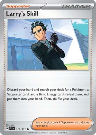 Larry's Skill (115/131) [Scarlet & Violet: Prismatic Evolutions] Reverse Holofoil