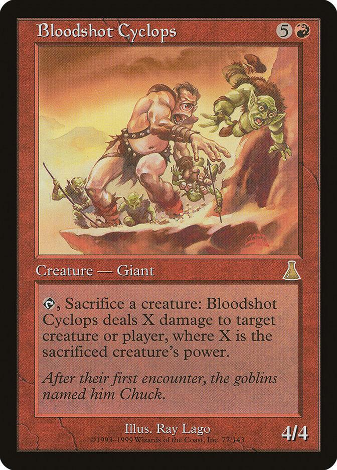 Bloodshot Cyclops [Urza's Destiny] Foil