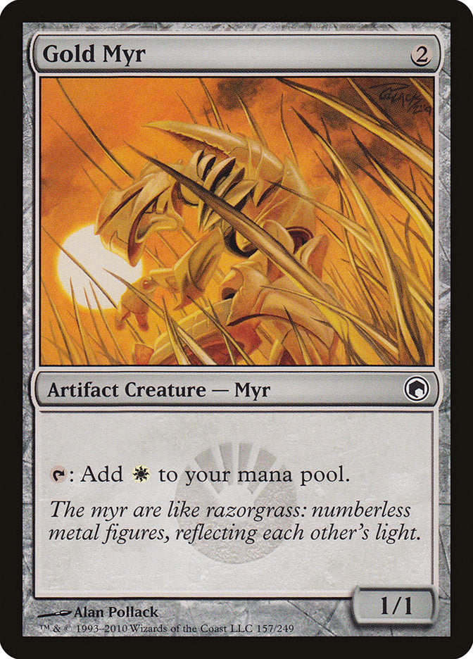 Gold Myr [Scars of Mirrodin] Foil