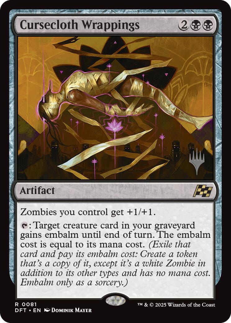Cursecloth Wrappings (Promo Pack) [Aetherdrift Promos] Foil