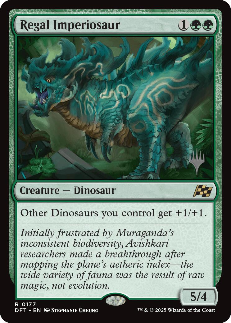 Regal Imperiosaur (Promo Pack) [Aetherdrift Promos] Foil