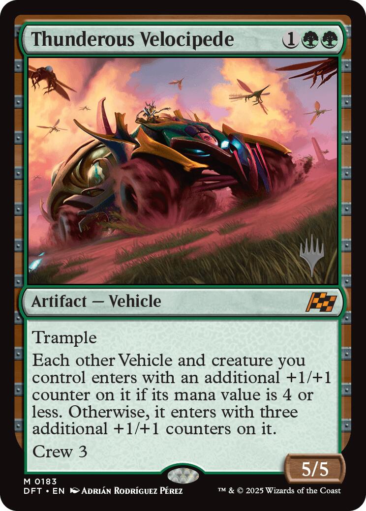 Thunderous Velocipede (Promo Pack) [Aetherdrift Promos] Foil