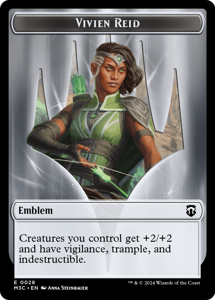 Vivien Reid Emblem  [Modern Horizons 3 Commander Tokens] Foil