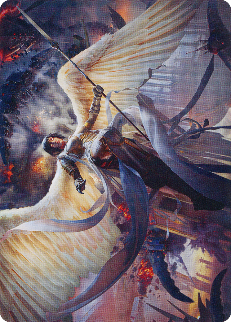 Serra Faithkeeper // Serra Faithkeeper  [March of the Machine Art Series] (Borderless) Foil