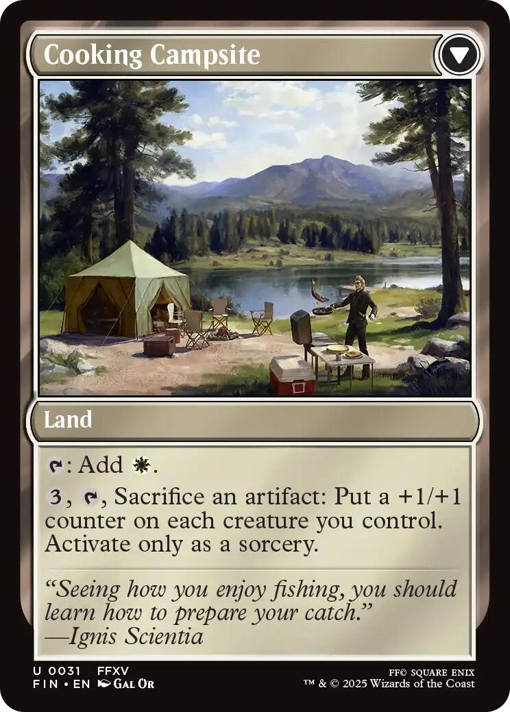 Sidequest: Catch a Fish // Cooking Campsite [FINAL FANTASY] Foil