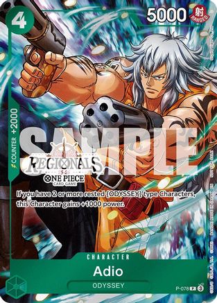 Adio (Regional Participation Pack 2025 Vol.1) (P-078) - [One Piece Promotion Cards]