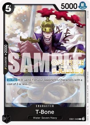 T-Bone (Judge Pack Vol. 5) (EB01-049) - [One Piece Promotion Cards] Foil