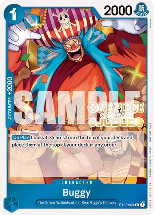 Buggy (Judge Pack Vol. 5) (ST17-003) - [One Piece Promotion Cards] Foil