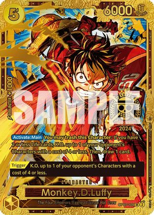 Monkey.D.Luffy (Championship 2024 World Final 1st Place) (OP07-109) - [One Piece Promotion Cards] Foil