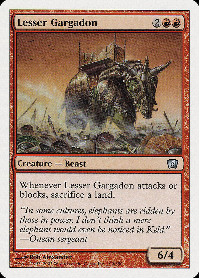 Lesser Gargadon [Eighth Edition] Foil