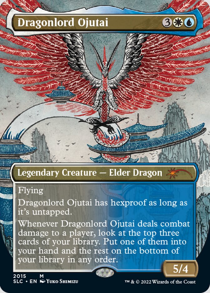Dragonlord Ojutai (Borderless) [Secret Lair 30th Anniversary Countdown Kit] Foil
