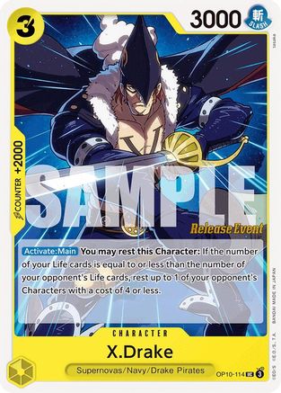X.Drake (OP10-114) - [Royal Blood Release Event Cards]