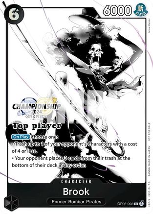 Brook (Championship 2024 Top Player Pack Vol. 2) (OP06-092) - [One Piece Promotion Cards] Foil
