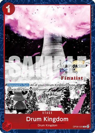 Drum Kingdom (Championship 2024 Finalist Card Set Vol. 2) (OP08-020) - [One Piece Promotion Cards] Foil