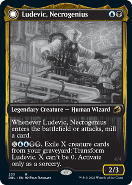 Ludevic, Necrogenius // Olag, Ludevic's Hubris [Innistrad: Double Feature] Foil