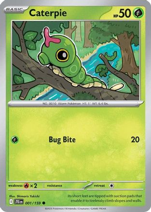 Caterpie (001/159) [Scarlet & Violet: Journey Together] Reverse Holofoil