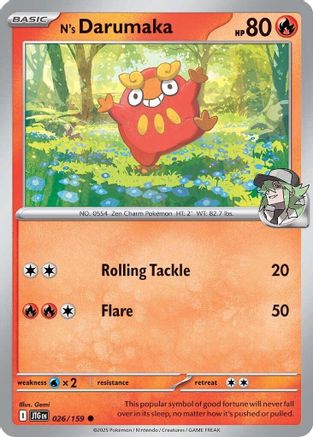 N's Darumaka (026/159) [Scarlet & Violet: Journey Together] Reverse Holofoil