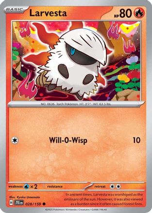 Larvesta (028/159) [Scarlet & Violet: Journey Together] Reverse Holofoil