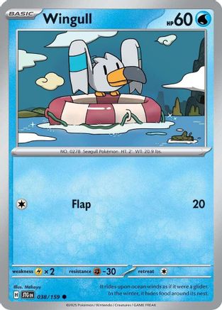 Wingull (038/159) [Scarlet & Violet: Journey Together] Reverse Holofoil