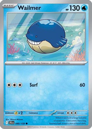 Wailmer (040/159) [Scarlet & Violet: Journey Together] Reverse Holofoil