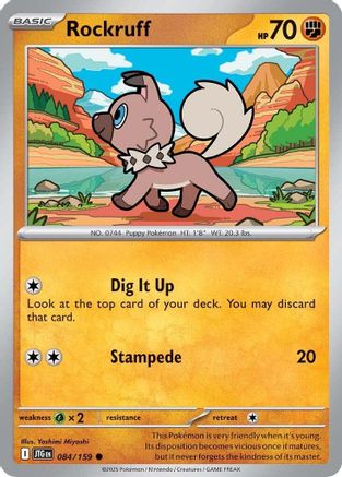 Rockruff (084/159) [Scarlet & Violet: Journey Together] Reverse Holofoil
