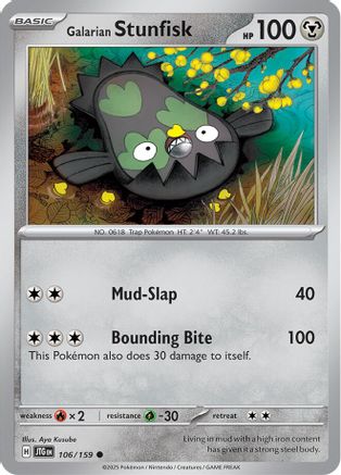 Galarian Stunfisk (106/159) [Scarlet & Violet: Journey Together] Reverse Holofoil