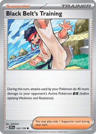 Black Belt's Training (143/159) [Scarlet & Violet: Journey Together] Reverse Holofoil