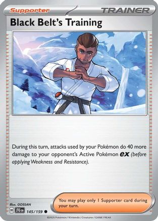 Black Belt's Training (145/159) [Scarlet & Violet: Journey Together] Reverse Holofoil