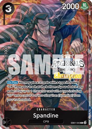 Spandine (Regional Champion Card Set 2025 Vol.1) (EB01-043) - [One Piece Promotion Cards] Foil