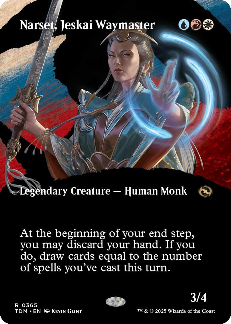 Narset, Jeskai Waymaster (Borderless) [Tarkir: Dragonstorm] Foil
