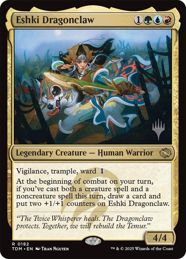 Eshki Dragonclaw [Tarkir: Dragonstorm Promos] Foil