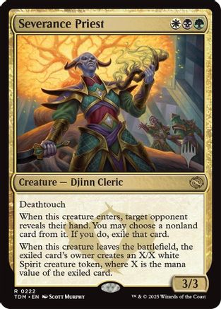 Severance Priest [Tarkir: Dragonstorm Promos] Foil