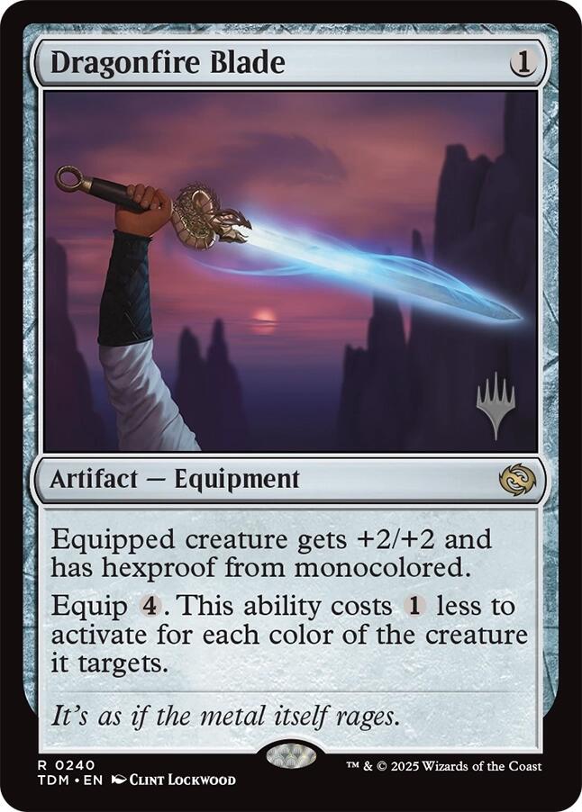 Dragonfire Blade [Tarkir: Dragonstorm Promos] Foil