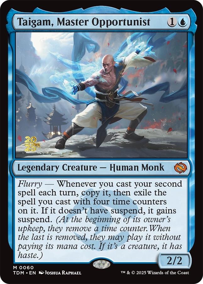 Taigam, Master Opportunist [Tarkir: Dragonstorm Prerelease Promos] Foil