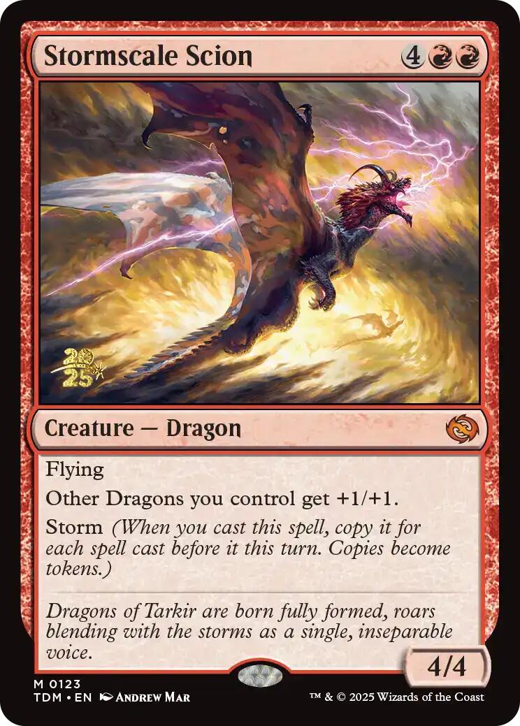 Stormscale Scion [Tarkir: Dragonstorm Prerelease Promos] Foil