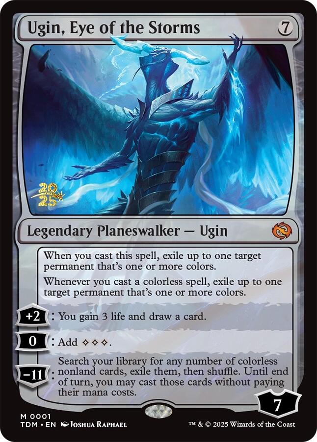 Ugin, Eye of the Storms [Tarkir: Dragonstorm Prerelease Promos] Foil